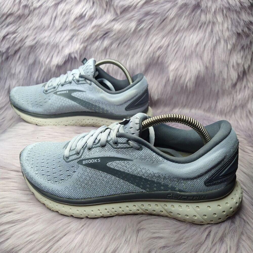 Brooks Glycerin 18 Running Shoes Women's Size 9 B 1203171D073 Blue Gray